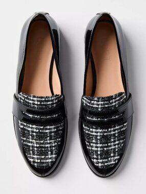 NWT Loft Tweed Penny Loafers size 7.5